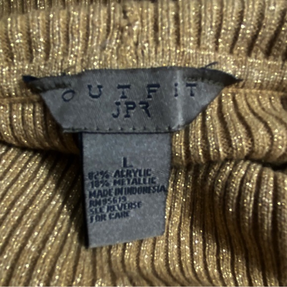 OUTFIT JPR EUC ribbed turtleneck with metallic threads for sparkle very soft L - Picture 4 of 5